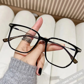 Custom logo TR90 Metal Eyewear square Blue Ray Gaming Computer Glasses Anti Blue Light Blocking Glasses for Eye protection