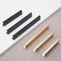 Modern Concealed Handle Cabinet Door Handles Wardrobe Drawer Pulls Black Edge Corner Handles