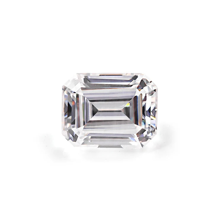 Top Quality GRA Certificate D EF Color Emerald Cut Moissanite Diamond Loose Gemstone for Jewelry