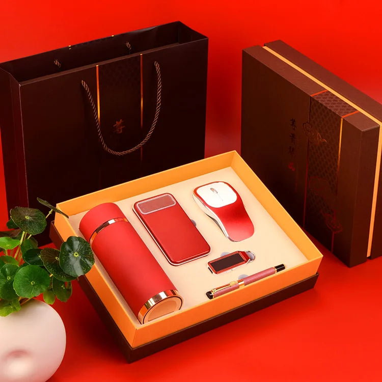 Latest Custom Coorporate Gift Set 7 Piece Promotional Business Idea for Christmas and Graduation