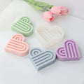 DIY Art Rainbow Heart Love Arch Candle Silicone Mold Handmade Craft Aromatherapy Candle Soy Wax Mould for Making
