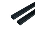 BLACK White square PVC Plastic Packing Tube