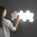 Touch Sensor LED Night Light Sensitive Hexagonal LED Quantum Lamp Modular Hexagons Creative Decoration Wall Lamp