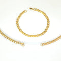 Personalized Classic Jewelry 18k Gold Plated Curb Chain Necklace Twist Stainless Steel Necklace Fashion Chain Link Bracelets
