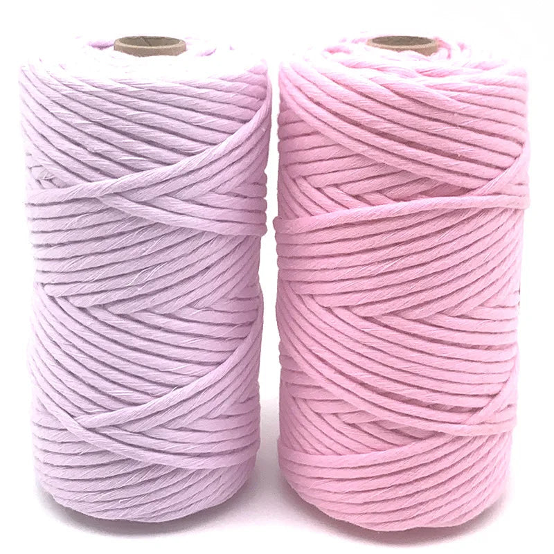 3mm 4mm 5mm 6mm 8mm 12mm Macrame Cord Single Strand Cotton Rope