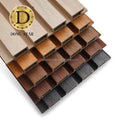 Waterproof Co Extrusion Exterior Wood Composite Hollow Fluted WPC Cladding Boards Facade House Decor Outdoor WPC Wall Panel
