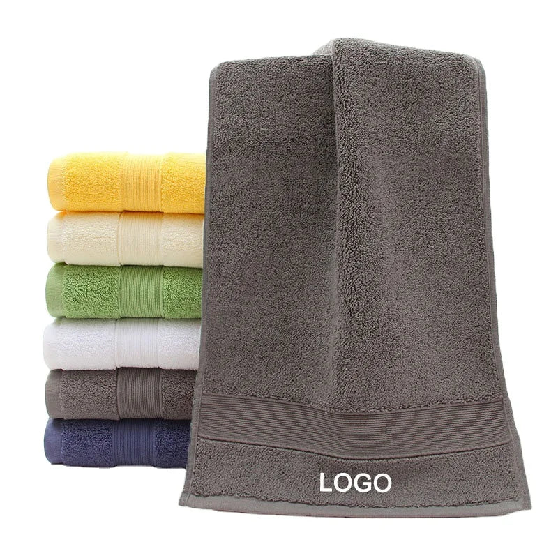 Wholesale 100% Cotton Hotel Spa Bath Face Towel Set Custom Embroidered Logo Light Weight Cooling Disposable Hand Towel