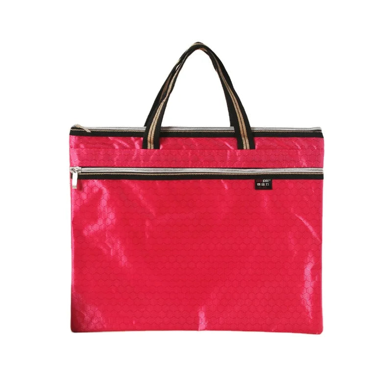Custom Waterproof Oxford Cloth Casual Zipper Document HandBag Office Handbags Document File Folder Bag