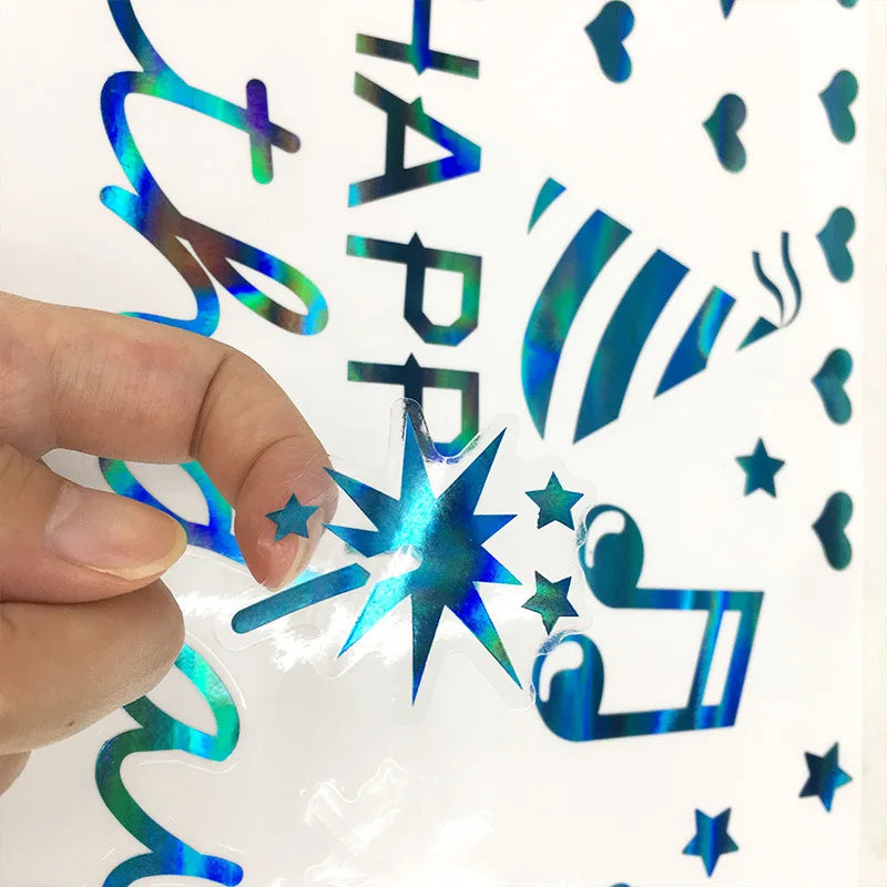 Happy Birthday Spanish Balloon Stickers love Creative DIY Decoration Bobo  Balloon Ball Stickers