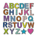 3cm Height Small Colorful English Alphabet Embroidery Iron on Small Letter Patches