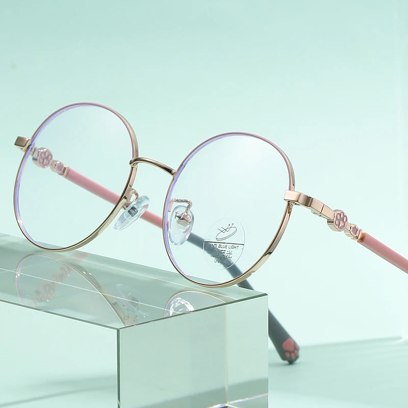 Kids Teenage Eyeglasses Metal Optical Frames for Promotional