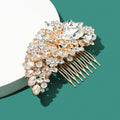 Factory Cheap Price Bride Wedding Accessories Shiny Rhinestone Crystal Hair Combs Gold Jewelry Hair Accessories