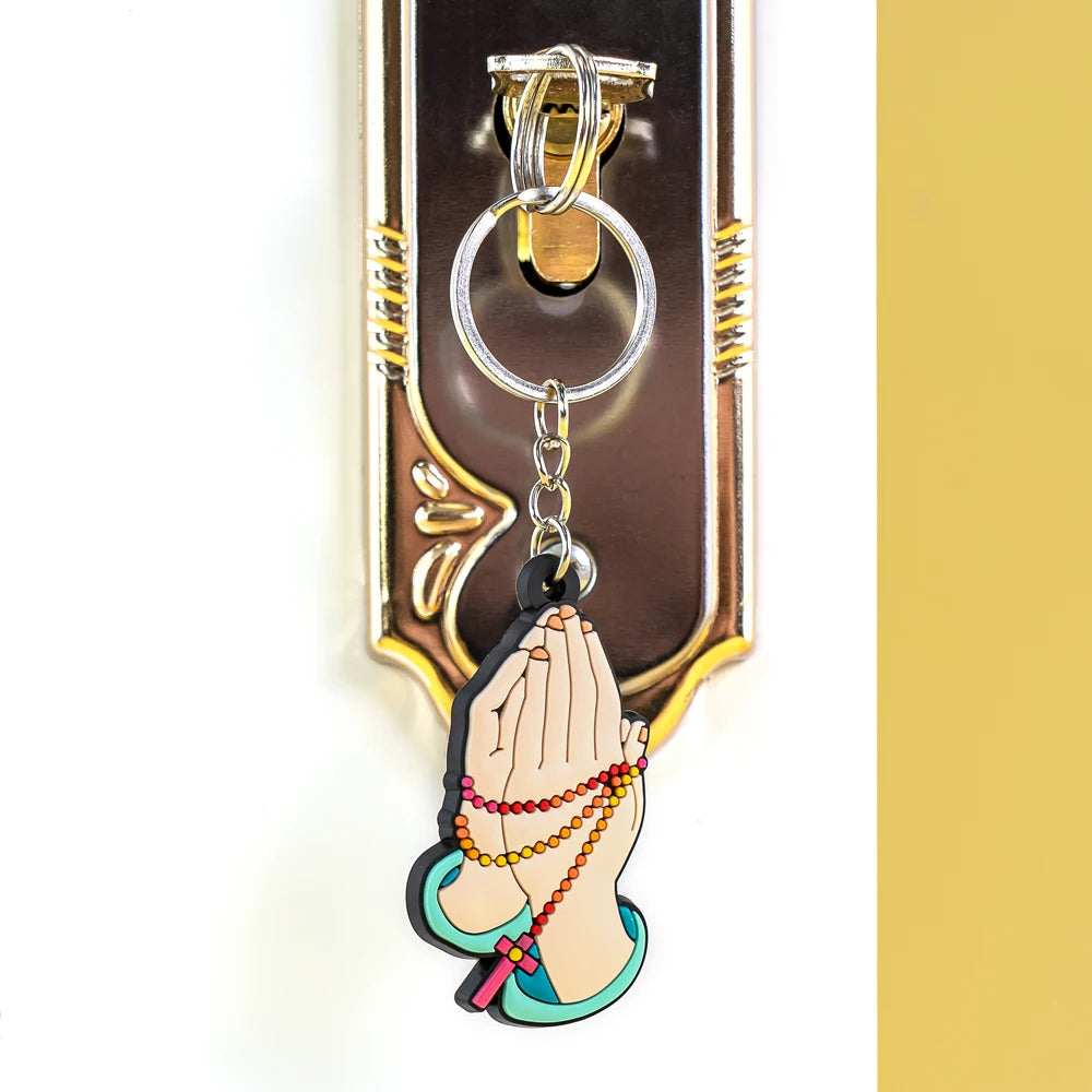 Custom Cartoon Carabiner Keychain Soft PVC Durable Eco-Friendly Stainless Steel for Personalized Gifts and Church Events