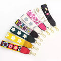 Meetee B-J265 Bag Accessories Flower Hand Carry Decorative Belt Clutch Bag With Leather Short Handle Strap