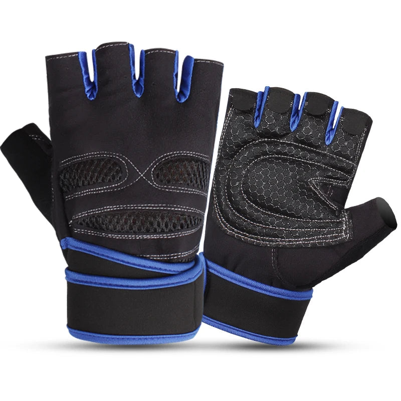 Wholesale Customized Logo Half Finger Gym Sports Fitness Gloves for Man