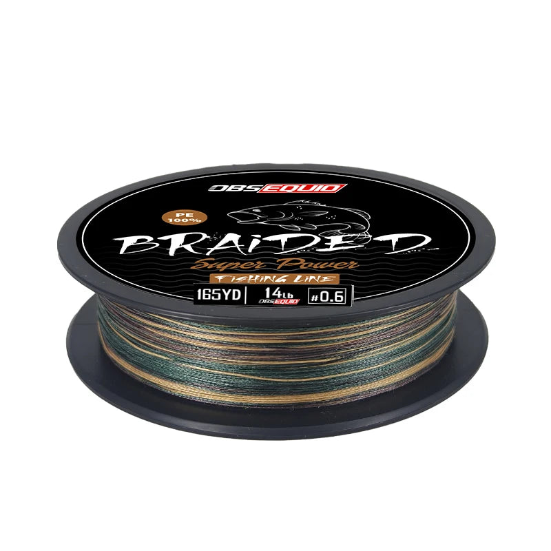 Japan Moss Green 150M Multifilament PE Braided Fishing Line Super Strong Floating Wire for Freshwater Fishing in Lake or River