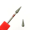 HYTOOS Cone Nail Drill Bits Fine Diamond Cuticle Clean Burr Russian Mills Electric Manicure Drills Nails Accessories Tool