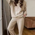 Women Hoodies Sweatsuit Long Sleeve Hooded Matching Joggers Sweatpants 2 Piece Tracksuit Sets