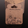 Wholesale 3 Pairs Hanging Tags Packaging Paper Display Cards for Hoop Earrings Jewelry Tags & Cards