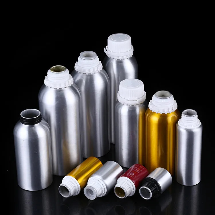 Wholesales Essential Oil 50ml 100ml 200ml 250ml 500ml 1000ml 1L Aluminium Bottle With Reducer
