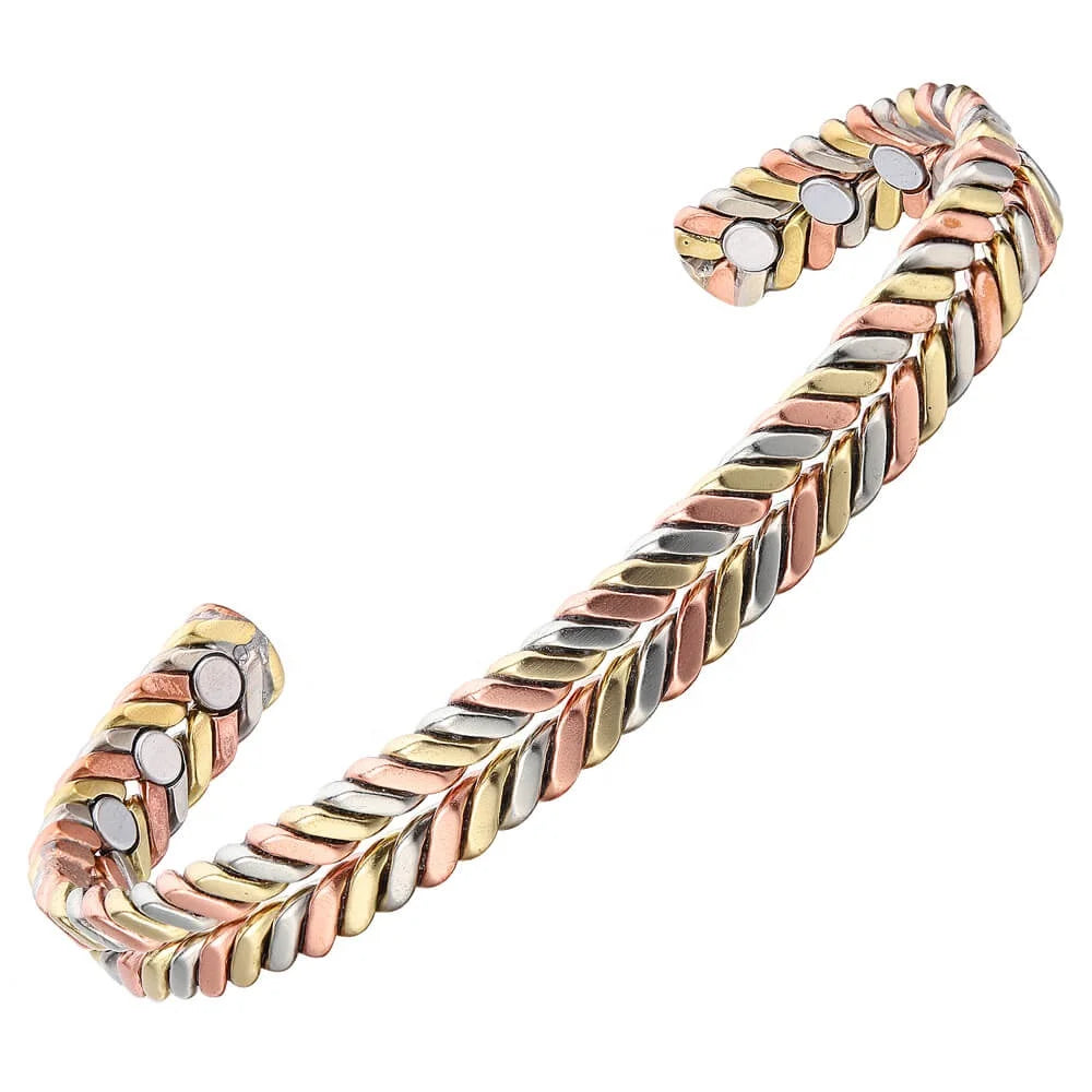 BioMagnetic Jewelry Gold and Silver Healing Magnetic Copper Bracelets Copper Bangles Magnetic