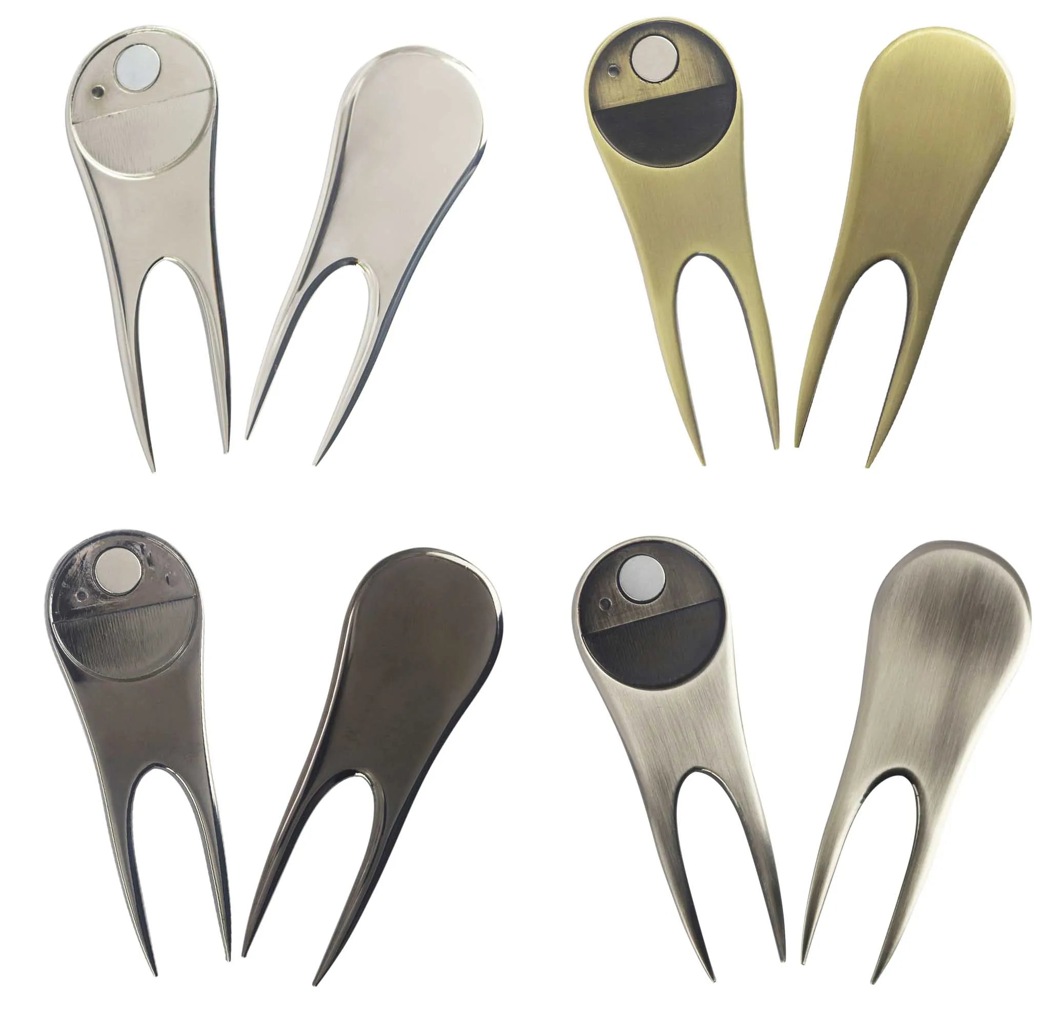 Wholesale Metal Golf Divot Tool Custom Logo Golf Divot Repair Tool/golf Divot Pitch Fork