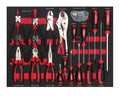 24PCS Tool Box Set in CR-V Tray Pliers and Screwdrivers OEM for Auto Repair and Garage Use