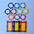 High Quality 14g Rectangle Poker Chips Custom Logo Clay Blank Casino Chips with Solid Colored Design for Customization