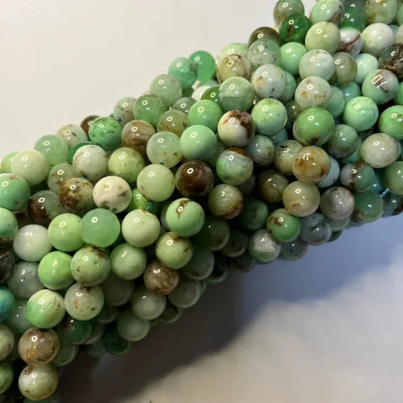 Wholesale Cheap 6mm 8mm 10mm Natural Chrysoprase Australian DIY Bracelet Loose Beads