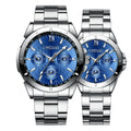 CHENXI New 019 Couple Watch Luxury Stainless Steel Quartz Watches Casual Dress Bracelet Women Waterproof Fashion Wristwatch Men