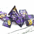 MINI PLANET Liquid Core Dice Set 7pcs DND Dice Set TRPG Table Game Dragon&Dungeon Handmade Polyhedral Resin Dice Custom Factory