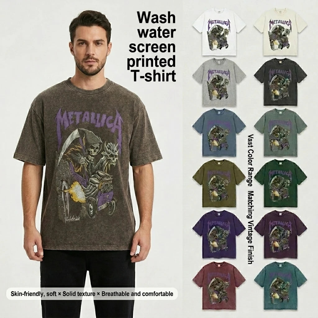 Yali Custom Logo Boxy Fit T-shirt 100% Cotton Heavyweight Blank Oversized Streetwear Graphic Tee