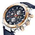 BENYAR Luxury Men Watch Genuine Leather Fashion Clock Men's Waterproof Luminous Chronograph Wrist Man Business Quartz Watches