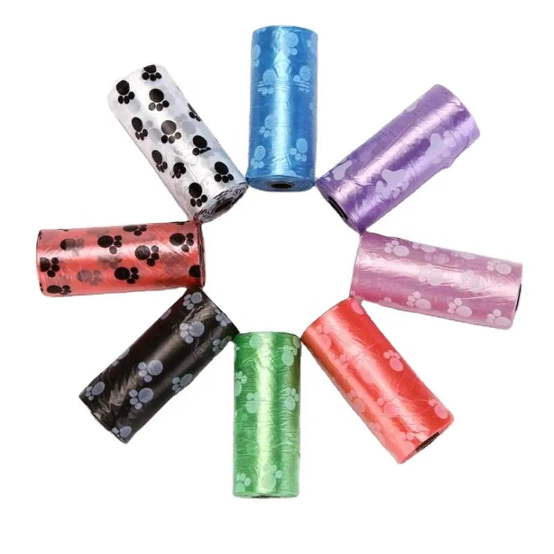 Kingtale Pet Supplier High Quality Custom Printed Personalized Trash Dog Leash Poop Bags