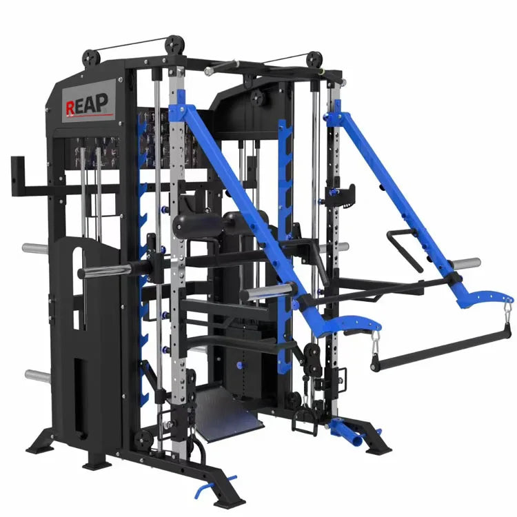 2022 Fitness Commercial Equipment Multiple Function Smith Machine With Squat Rack Leg Press Function