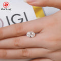 Redleaf  IGI Certified 2CT 3CT 4CT 5CT Lab Grown Diamond Oval Cut Created for Jewelry CVD VS VVS Clarity Promise Rings