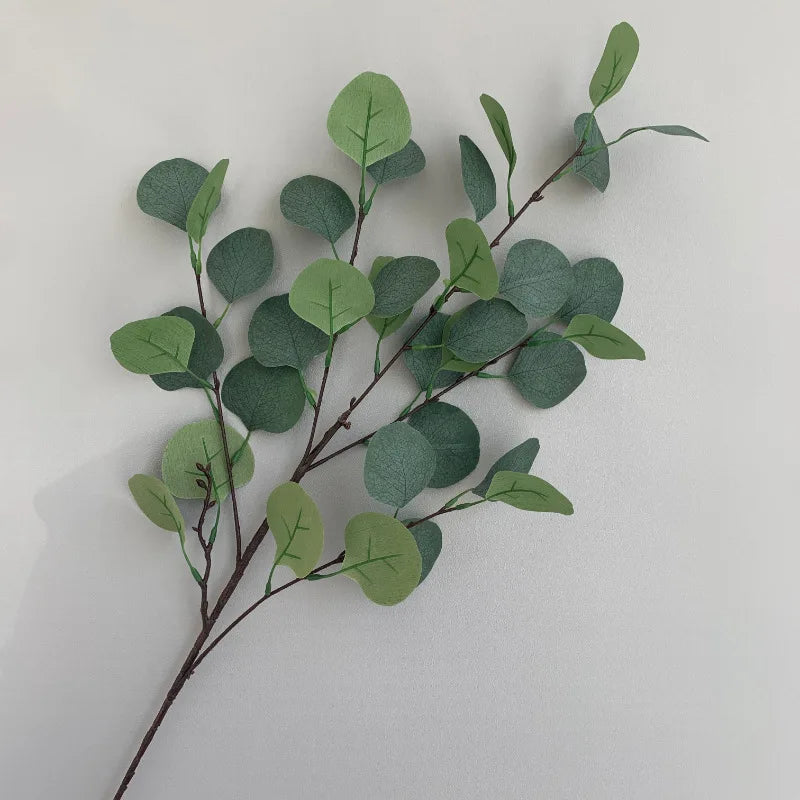 FREE SAMPLE Artificial Silk Eucalyptus Leaves Silver Dollar Leaf Wedding Decorative