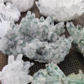Wholesale Natural Healing Stone Clusters Phantom Quartz Cluster Green Ghost Crystal Cluster for Home Decor