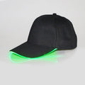 Hot Sale Fashion LED Glow Hard Hat With Curved Brim Custom Logo Baseball Cap Printed Fabric With Luminous LED Light Image Style