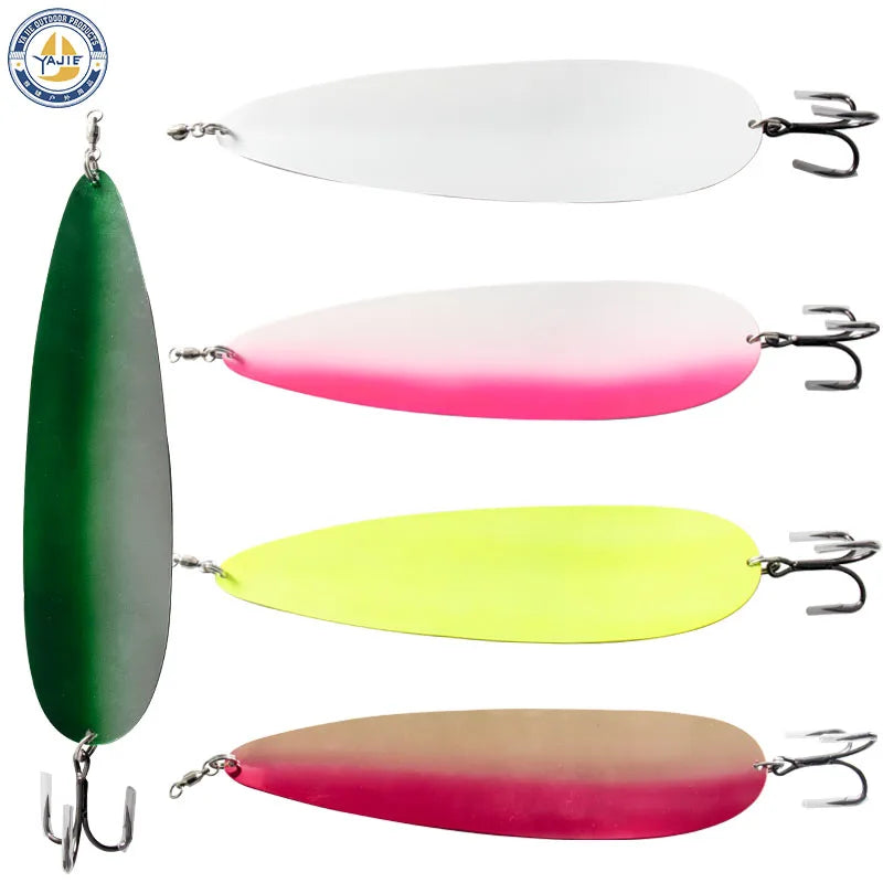 11Inch  Fishing Baits Heavy Metal Flutter Sea Fishing Spoon Lure Trolling Spoon Blanks