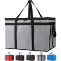 Custom Collapsible Solar Panel Insulated Aluminum Foil Thermal Non-woven Polyester 20L Waterproof Letter Zipper Closure Food