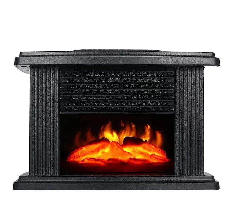 1000W Household Winter Heating Machine Log Burning Fire Flame Effect Stove Heater Electric Heather Fireplace with Remote Control