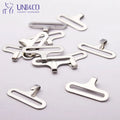 Factory Silver/Black Metal Hardware Various Specifications Bow Tie Slide Hooks and Bar for Suits-Bosylon Brand