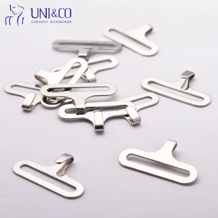 Factory Silver/Black Metal Hardware Various Specifications Bow Tie Slide Hooks and Bar for Suits-Bosylon Brand