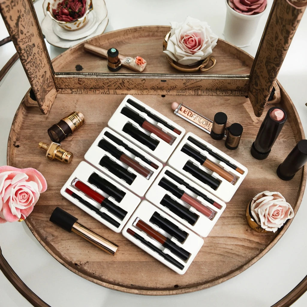 Wholesale 3PCS Mineral Makeup Lipgloss Kit Private Label Vegan Cruelty-Free Waterproof Long Lasting Matte Lipstick Set
