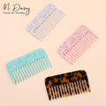 MiDairy 4mm Thickness Custom Logo Size Hair Curls Shower Combs Acetate Acrylic Hair Combs for Ladies 220084