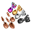 Stainless Steel Amuse Bouche Spoons Curved Handle Appetizer Spoon Mini Dessert Tasting Scoop for Wedding Party Buffet Catering