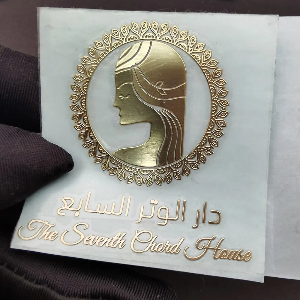 Custom Electroforming 3D  Label Sticker Metal Nickel Sticker Label Logo With Transfer Sticker