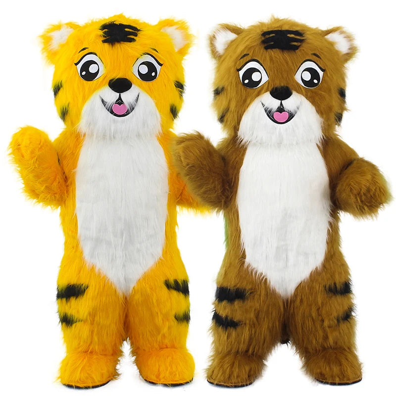 Saygo Best Selling CE 2M/2.6M Inflatable Tiger Mascot Costume for Carnival