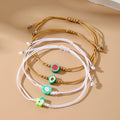 NEW Fresh Simple Stylish Adjustable Fruit Bracelet Multi-layered Hand-woven Rope Bangle for Women Fashion Jewelry